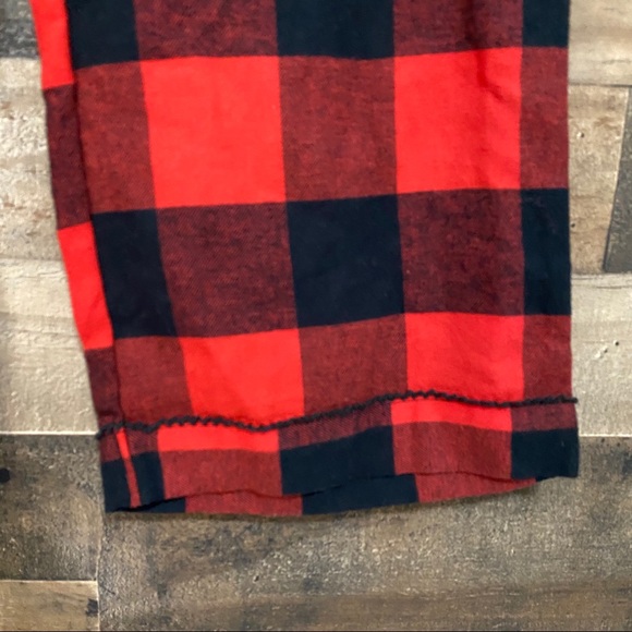 Free Press Red Black Plaid Pajama Pants - Picture 4 of 8